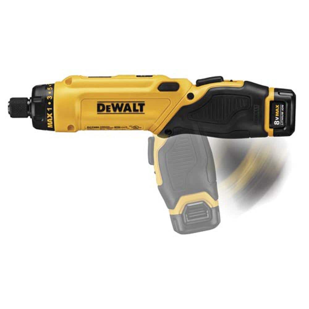 8V MAX Cordless Gyroscopic Screwdriver with Adjustable Handle. (2) 1.0Ah Batteries. Charger - Product image 14