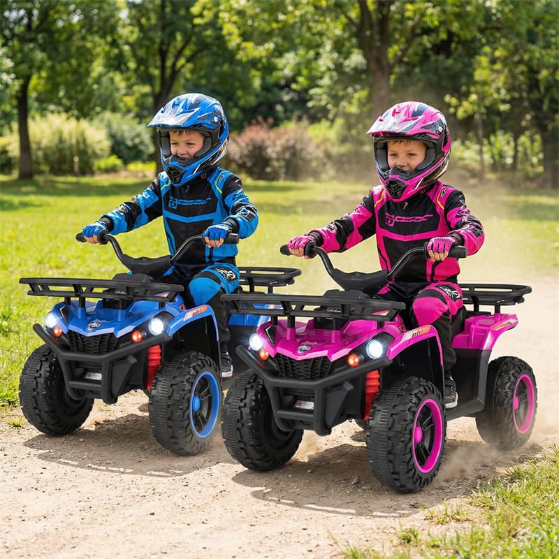 24V Kids ATV Ride On Quad, Electric 4 Wheeler Toy with 5Mph Max Speed, LED Headlights, Music - Product image 12