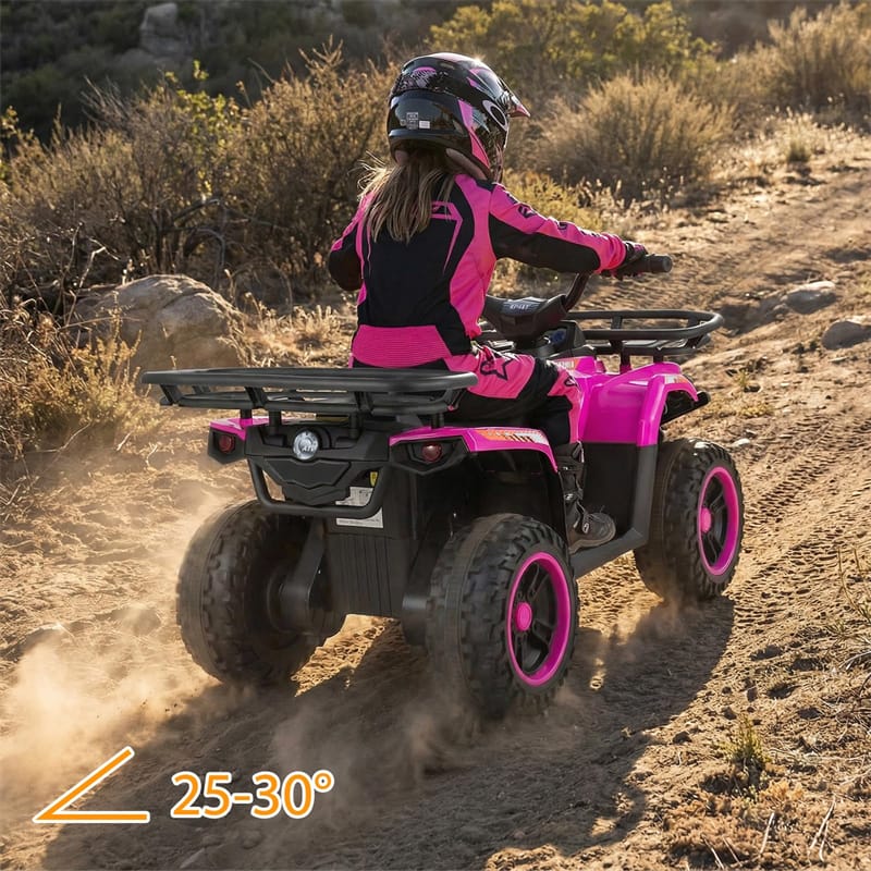 24V Kids ATV Ride On Quad, Electric 4 Wheeler Toy with 5Mph Max Speed, LED Headlights, Music - Product image 13
