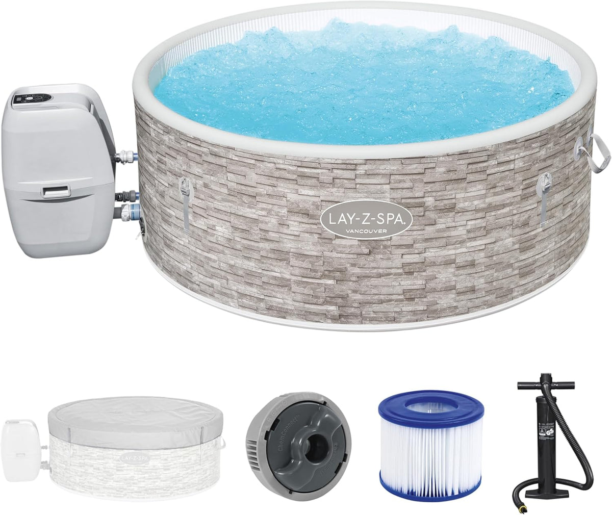 Lay-Z-Spa® Miami Airjet2 round inflatable spa - 4 people