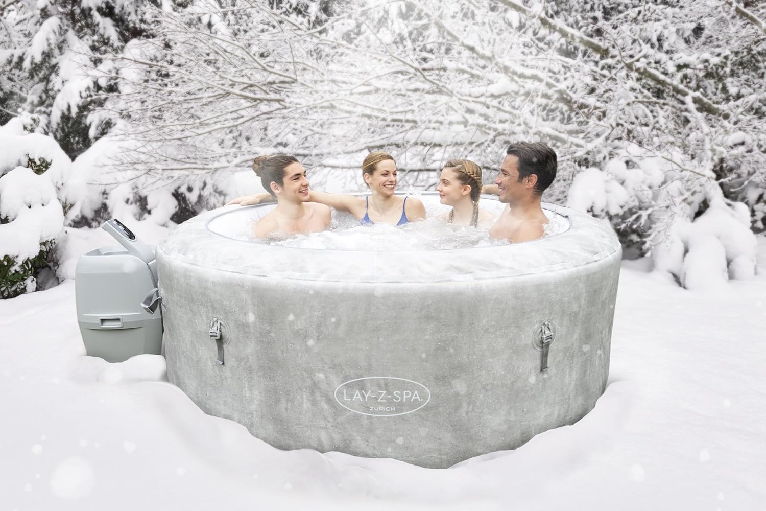 Lay-Z-Spa® Miami Airjet2 round inflatable spa - 4 people
