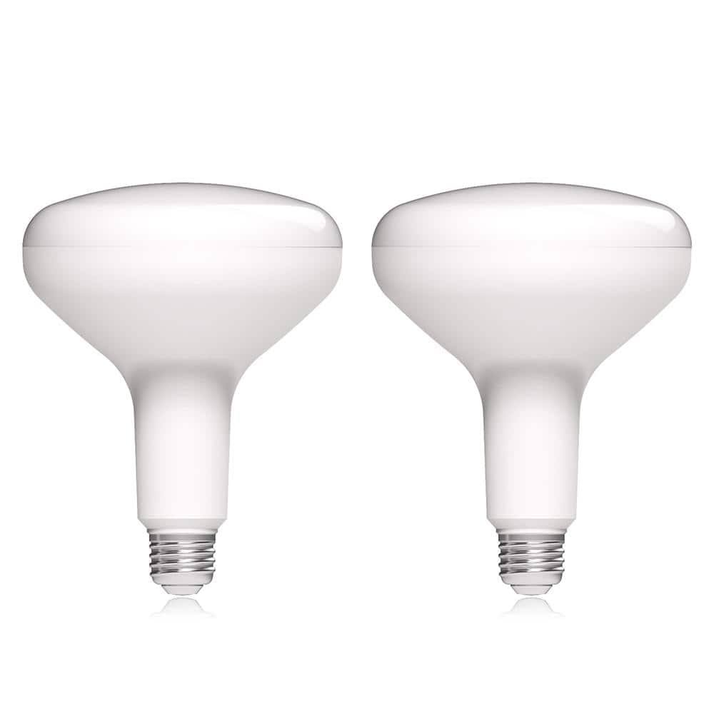 Ecosmart 75-Watt Equivalent BR40 Dimmable Energy Star LED Light Bulb Bright White (2-Pack) - Product image 1
