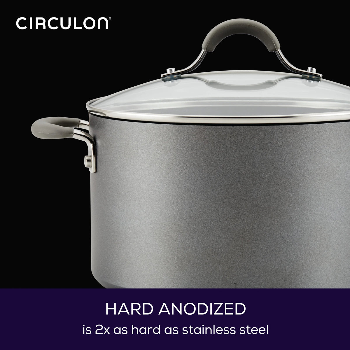 Circulon Elementum Hard - Anodized Nonstick Cookware Set, 10 - Piece, Gray - Product image 6