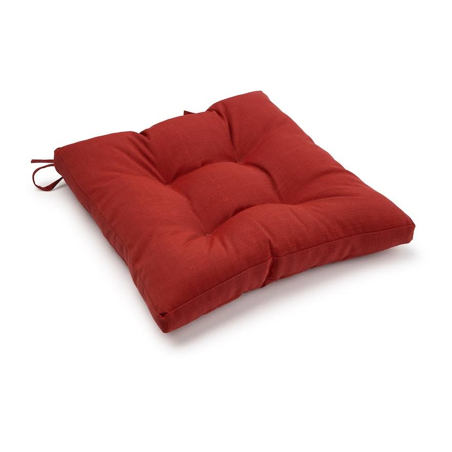 Sonoma Goods for Life Outdoor Chair Pad, Brt Red, 18x18 - Product image 1