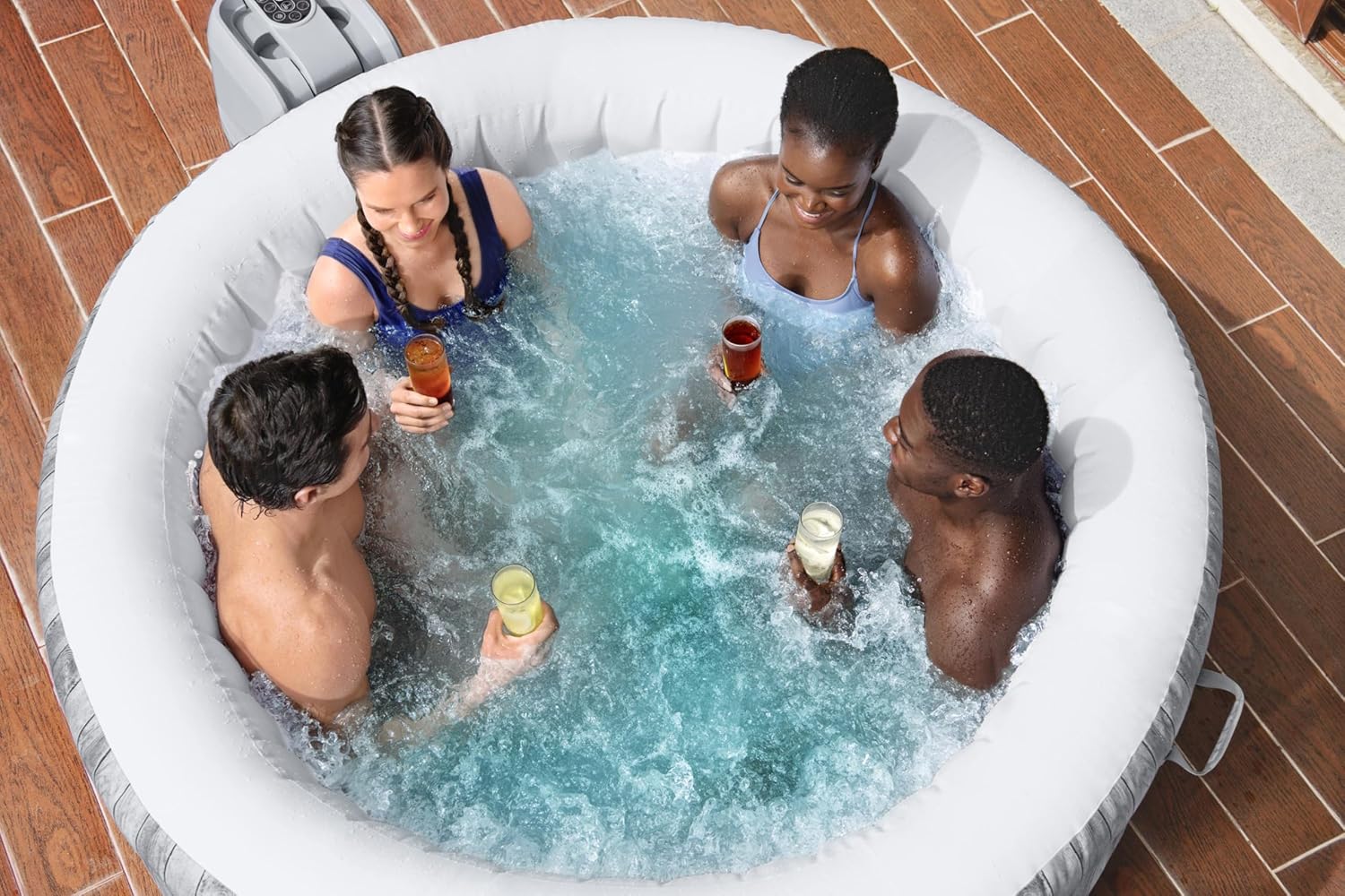 Lay-Z-Spa® Miami Airjet2 round inflatable spa - 4 people