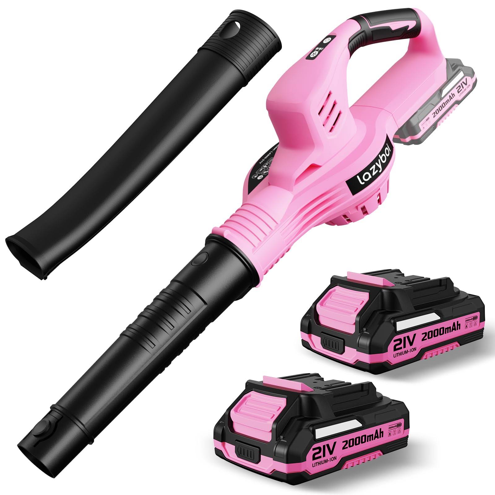 Leaf Blower Cordless with 2 Batteries and Charger, 150MPH Pink Electric Leaf Blower - Product image 1