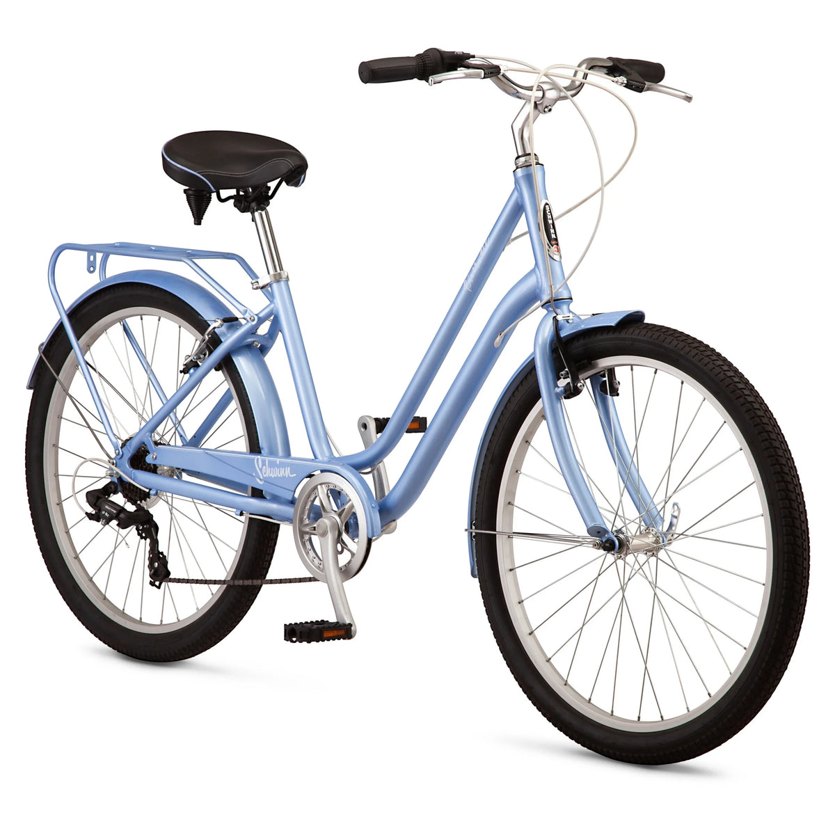 Schwinn Riverwalk Comfort Bike, 26 in Wheels, 7 Speed, Blue - Product image 6