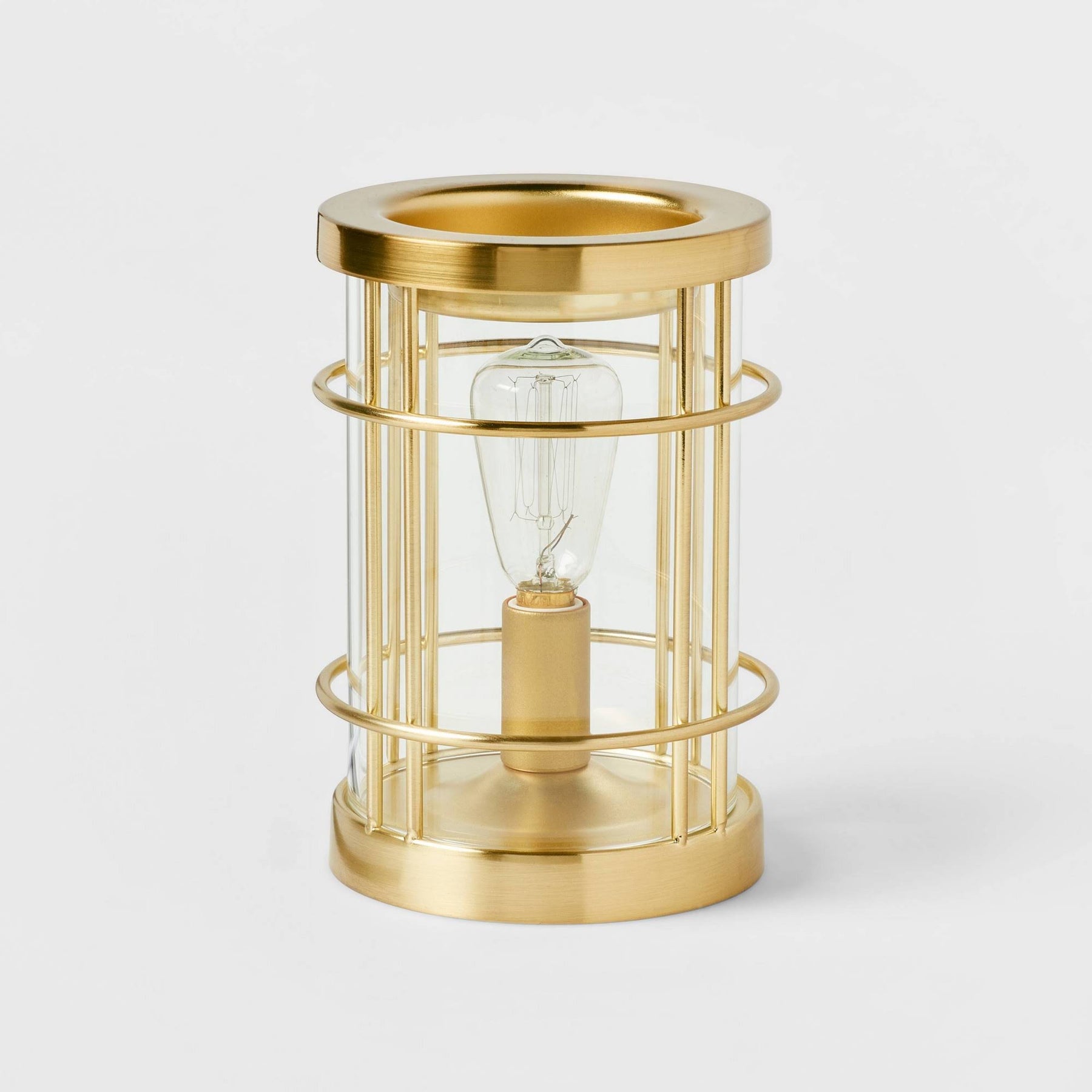 Threshold Metal 6.5" x 4.5" Bronze Edison Bulb Scent Warmer - Target - Product image 1
