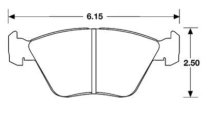 Hawk Performance HB135 Series Brake Pad