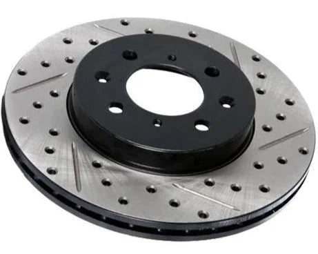 Stoptech Front Left Drilled & Slotted Rotor 06+ Lexus IS350 IS300 IS200t GS460 GS450h GS430 GS350 (13.15in)