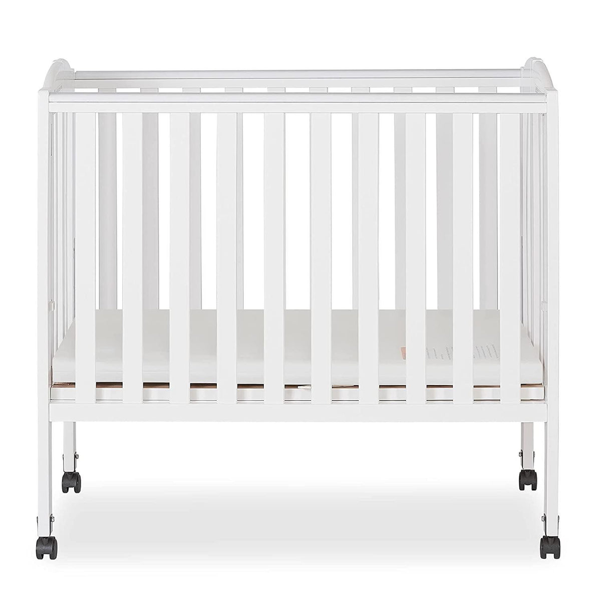 Dream on Me 2 - in - 1 Folding Portable Mini Crib in White. Mattress Pad Included - Product image 2