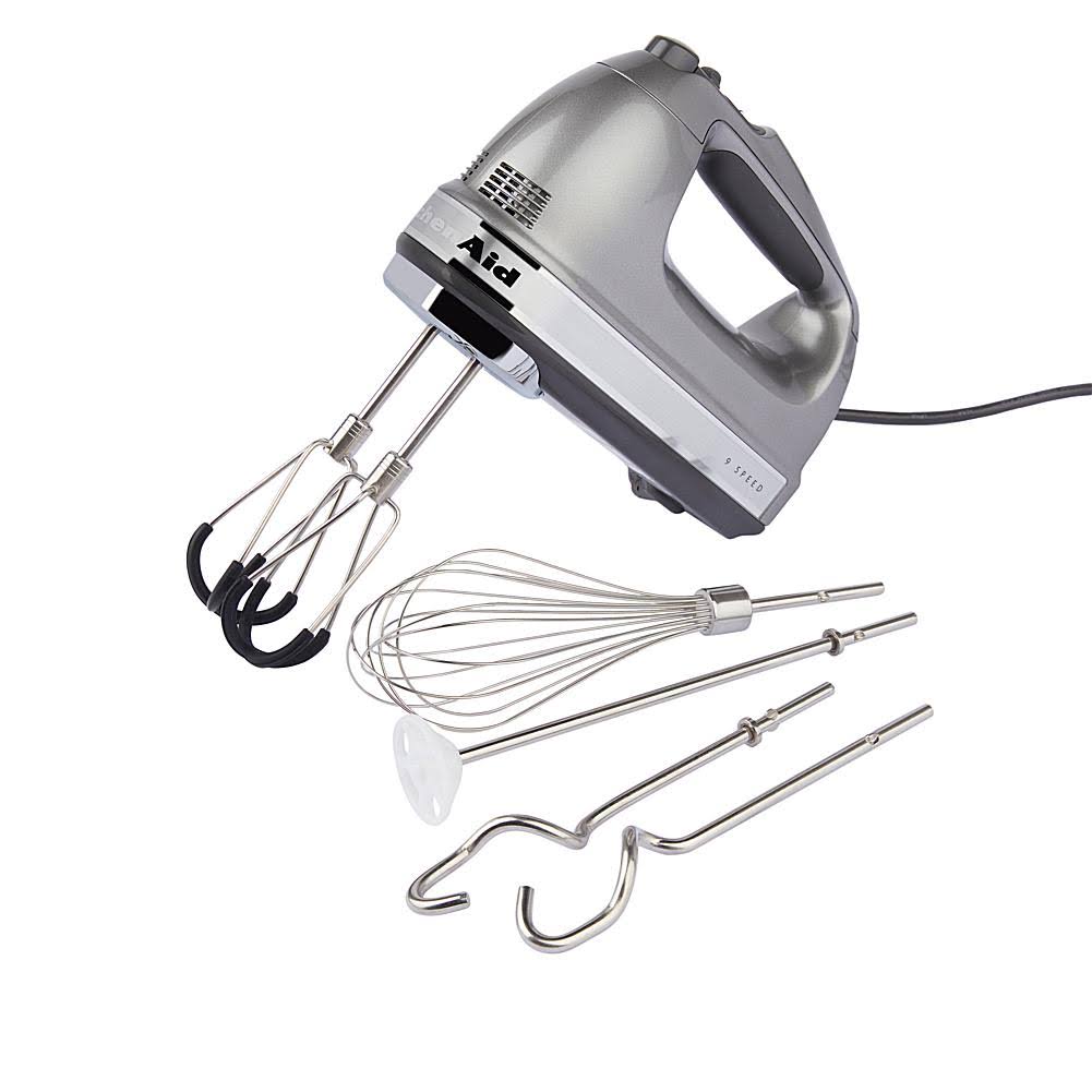 KitchenAid 9-Speed Hand Mixer with Flex Edge Beaters - Contour Silver - Product image 1
