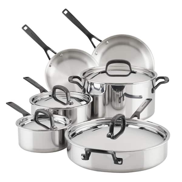 10-Piece Stainless Steel Induction Cookware Set - Product image 1