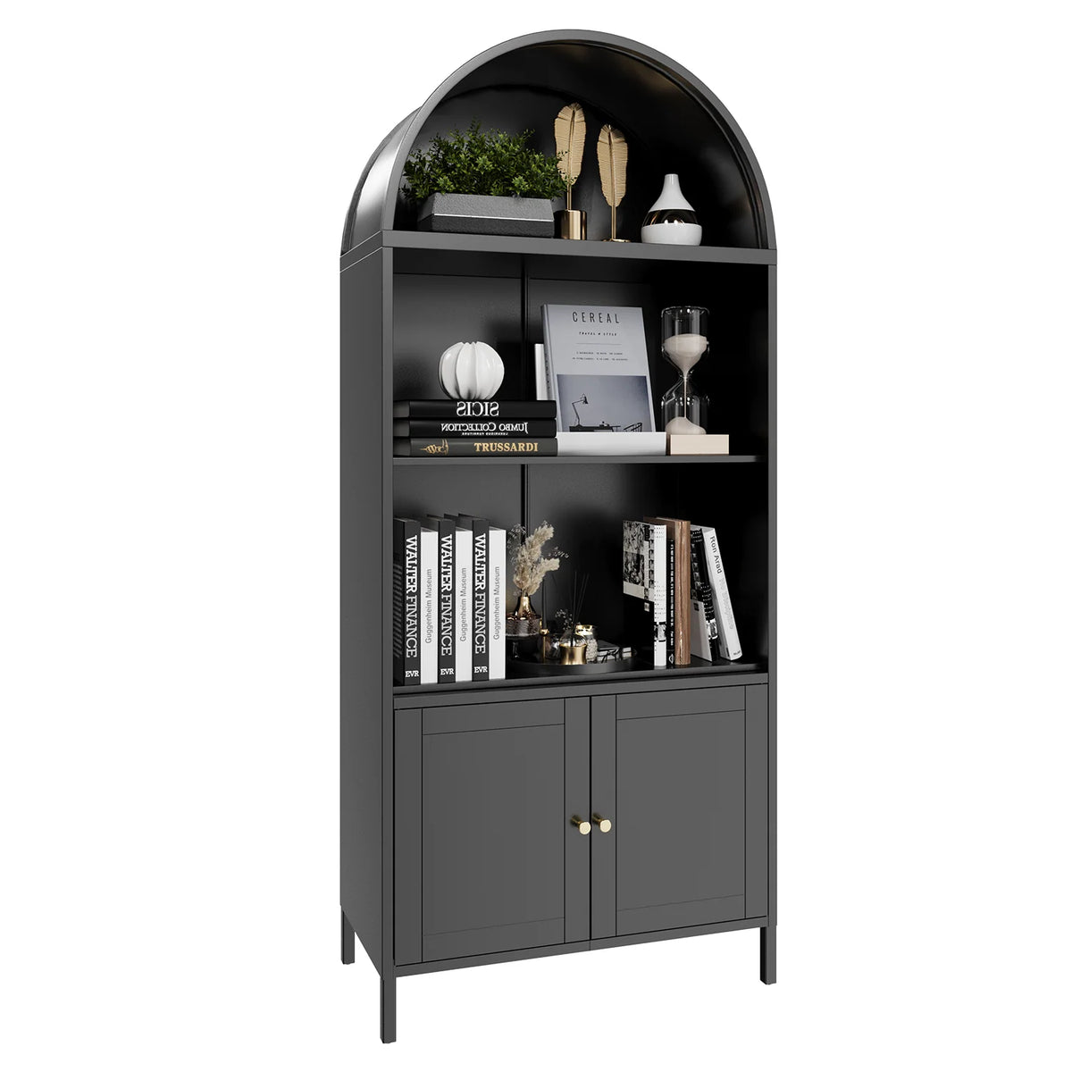 AECOJOY 73'' Arched Cabinet, Metal Kitchen Pantry with Adjustable Shelves - Product image 1