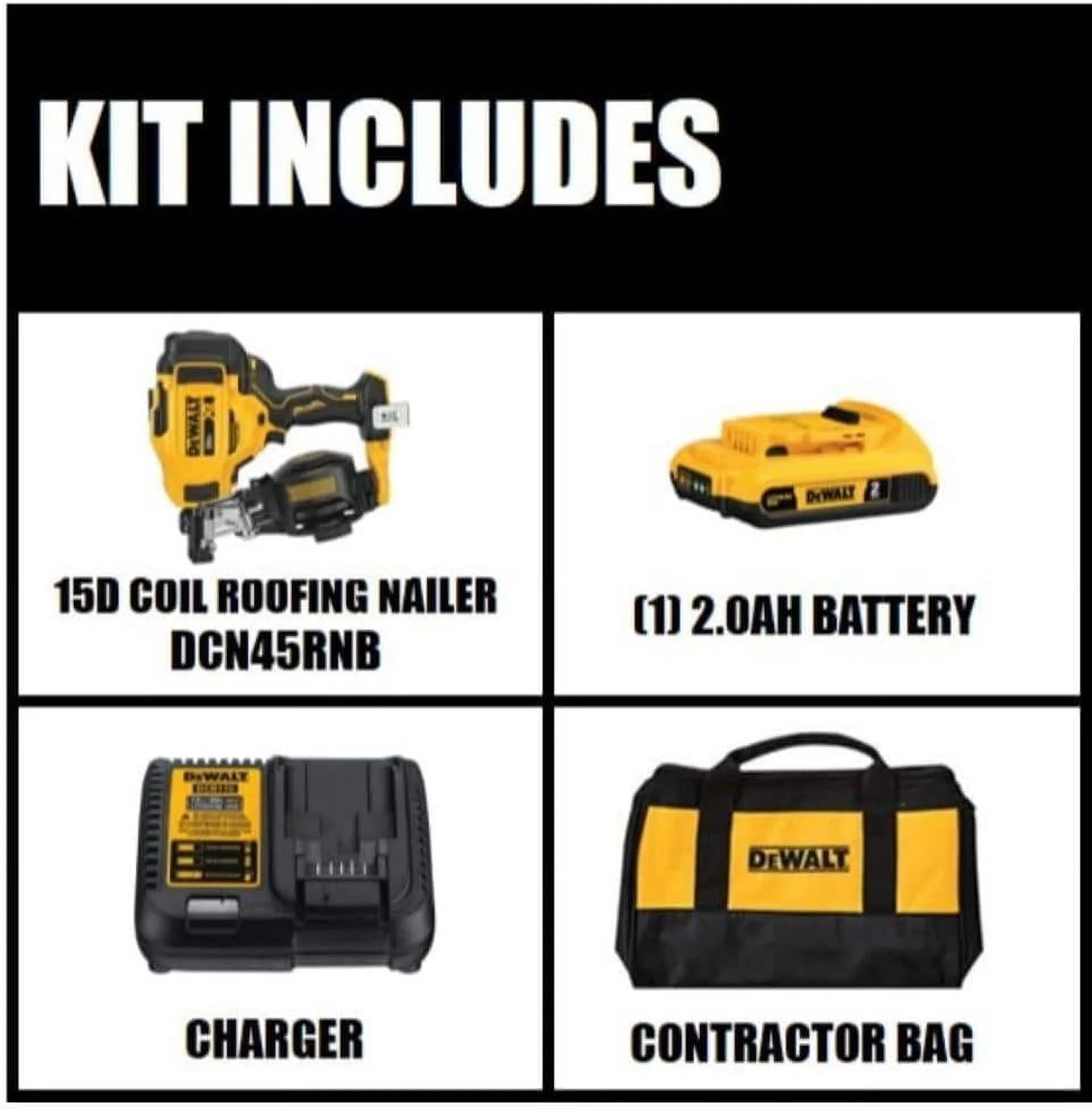 Dewalt 20V Max 15 Cordless Coil Roofing Nailer Kit - Product image 8