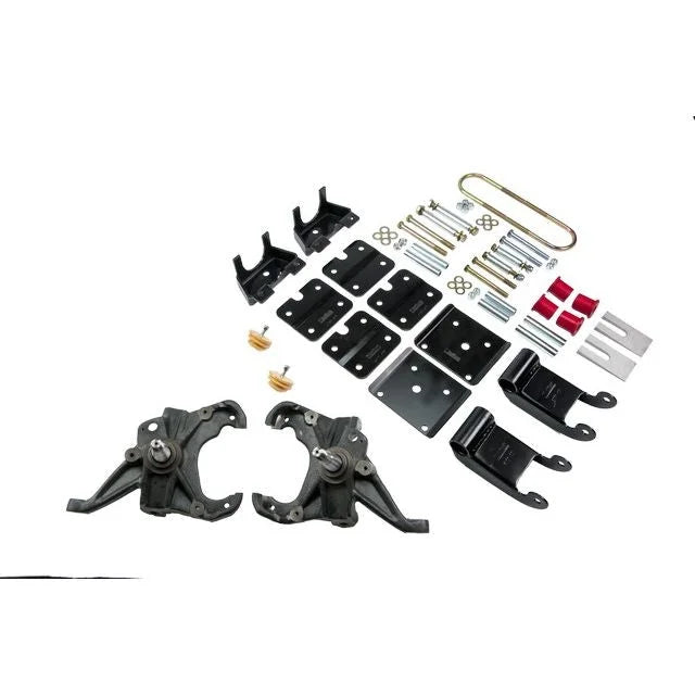 BELLTECH 768 LOWERING KITS Front And Rear Complete Kit W/O Shocks 1995-2002 Chevrolet Astro/Safari (2WD w/ Factory Steel Leaf) 2 in. F/3.5 in. R drop W/O Shocks