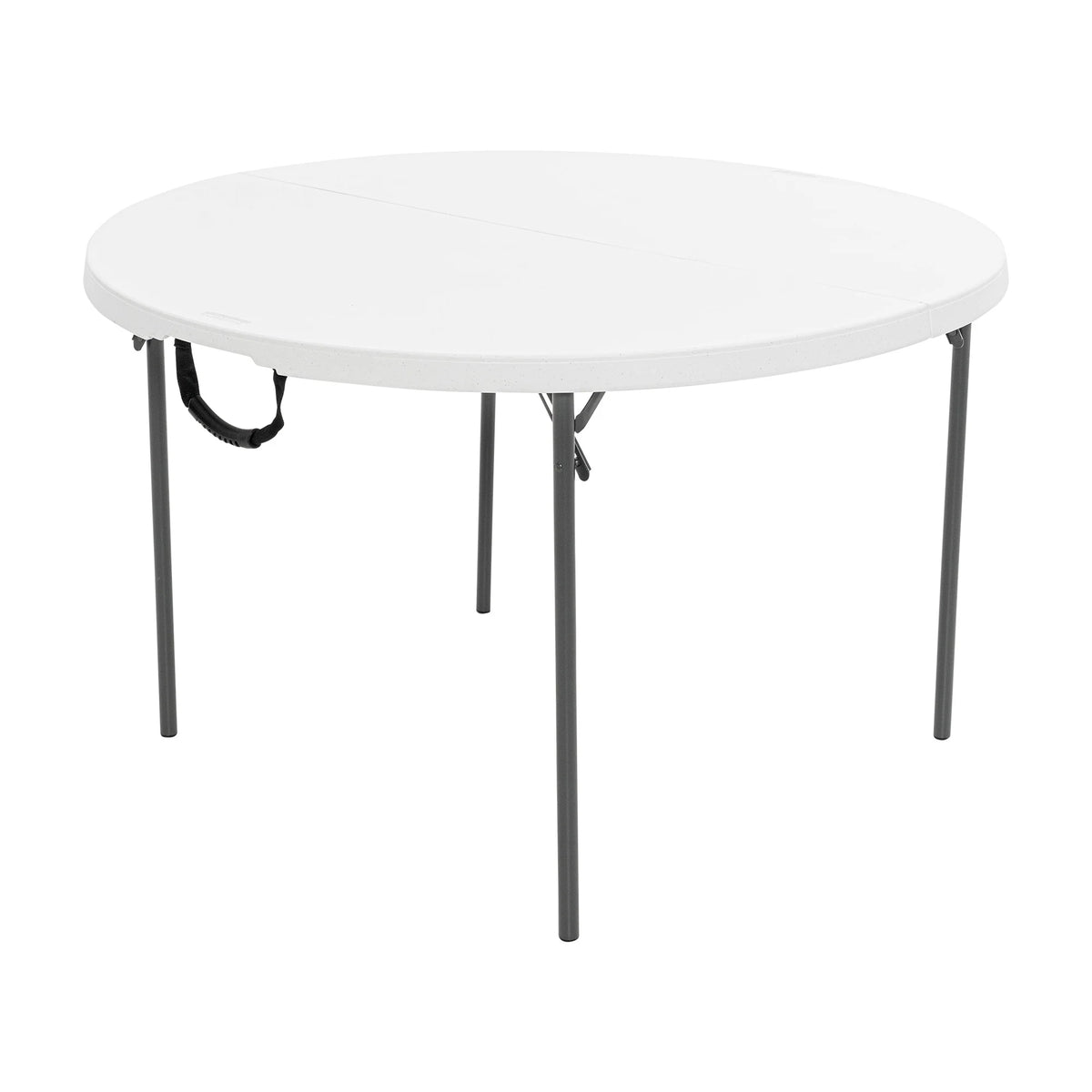 Lifetime 48 in Round Fold - in - Half Table, Indoor/Outdoor Essential, White Granite (280064) - Product image 2
