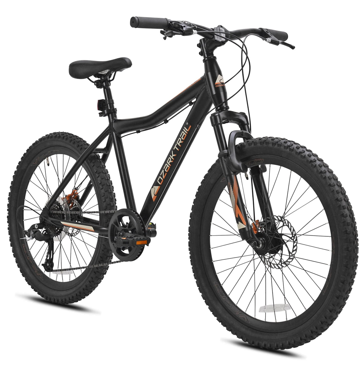 Ozark Trail 24" Glide Mountain Bike, 8 Speed, Black, Teen, Unisex - Product image 3
