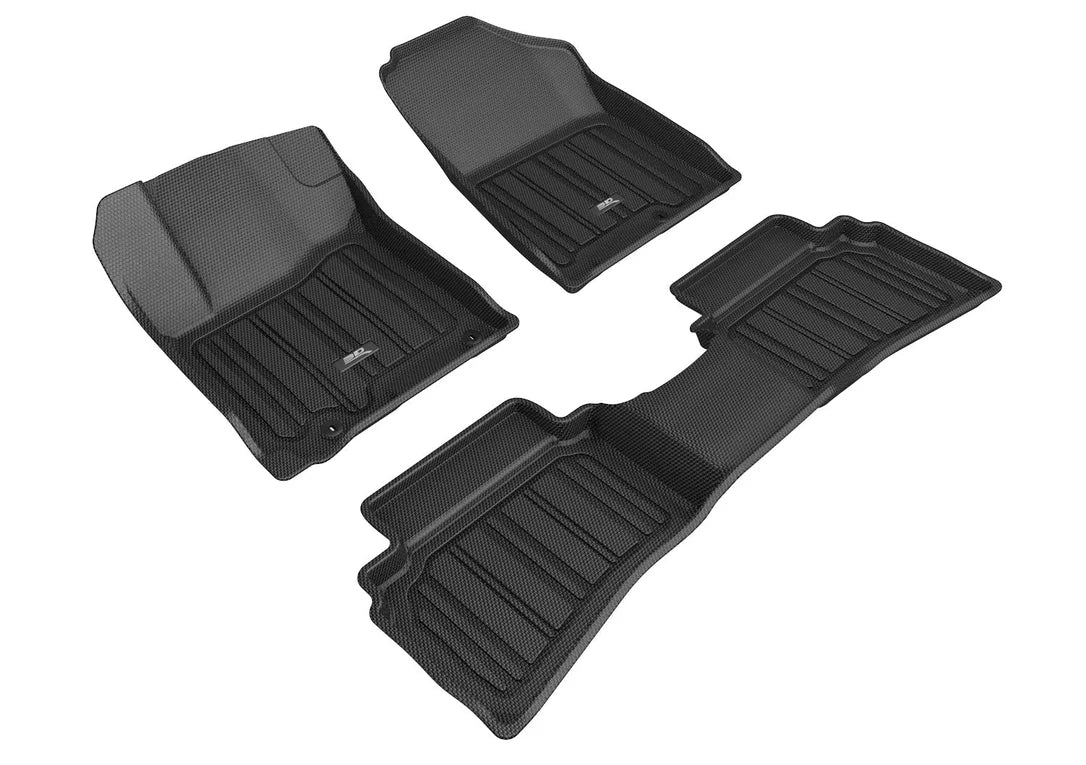 3D MAXpider E1HY10201809 - ELITECT Floor Mat; Black; 3 pc.; 2 pc. Front Row; 1 pc. 2nd Row;