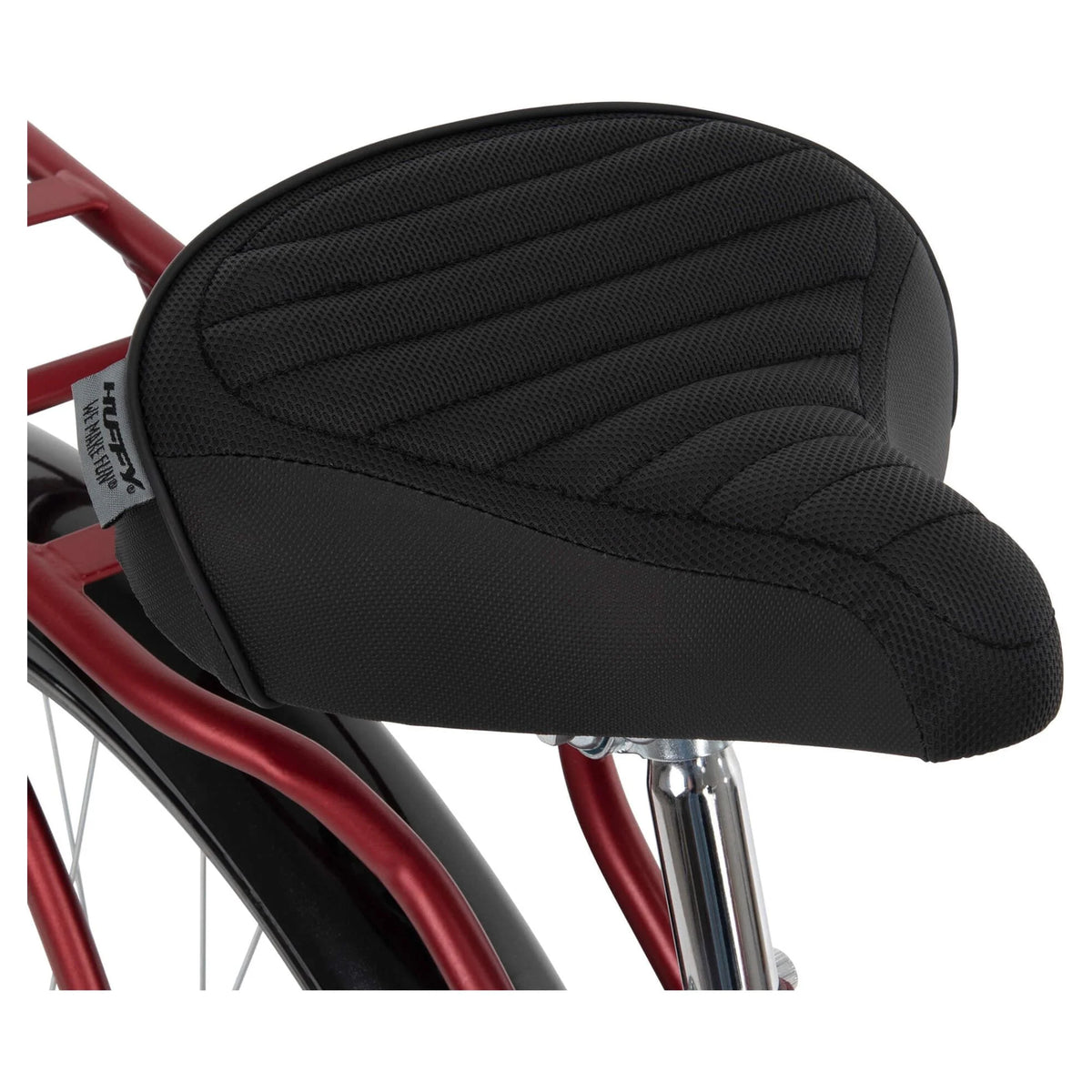 26" Huffy Nel Lusso Beach Cruiser Bike, Basket, Cargo Rack, Red, Ages 12+ - Product image 9