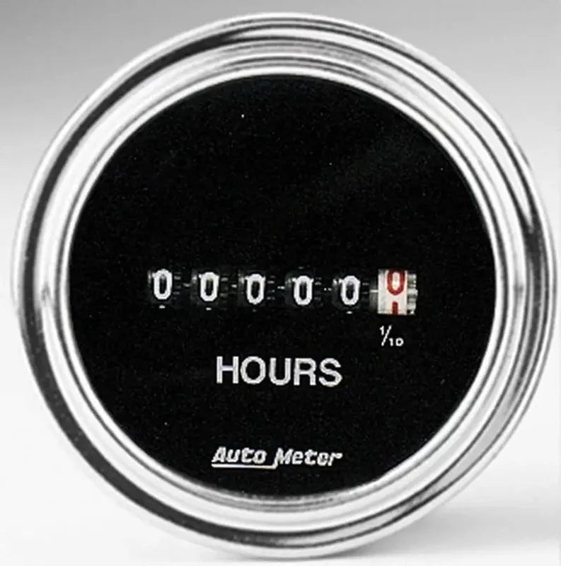 2587 Auto Meter Products Gauge Hour Meter 2-1/16 Inch