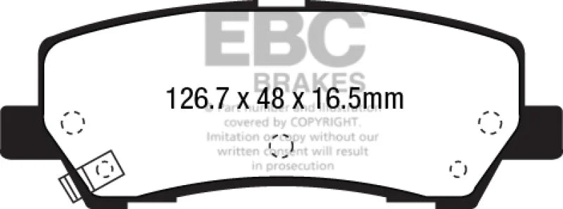 EBC - Rear Yellowstuff Pad PN DP43041R