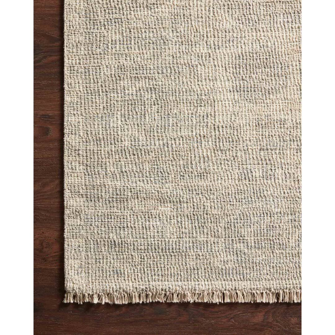 Amanda Oriental Handmade Flatweave Ivory/Gray Area Rug Joss & Main Rug Size: Square 1'6" - Product image 1