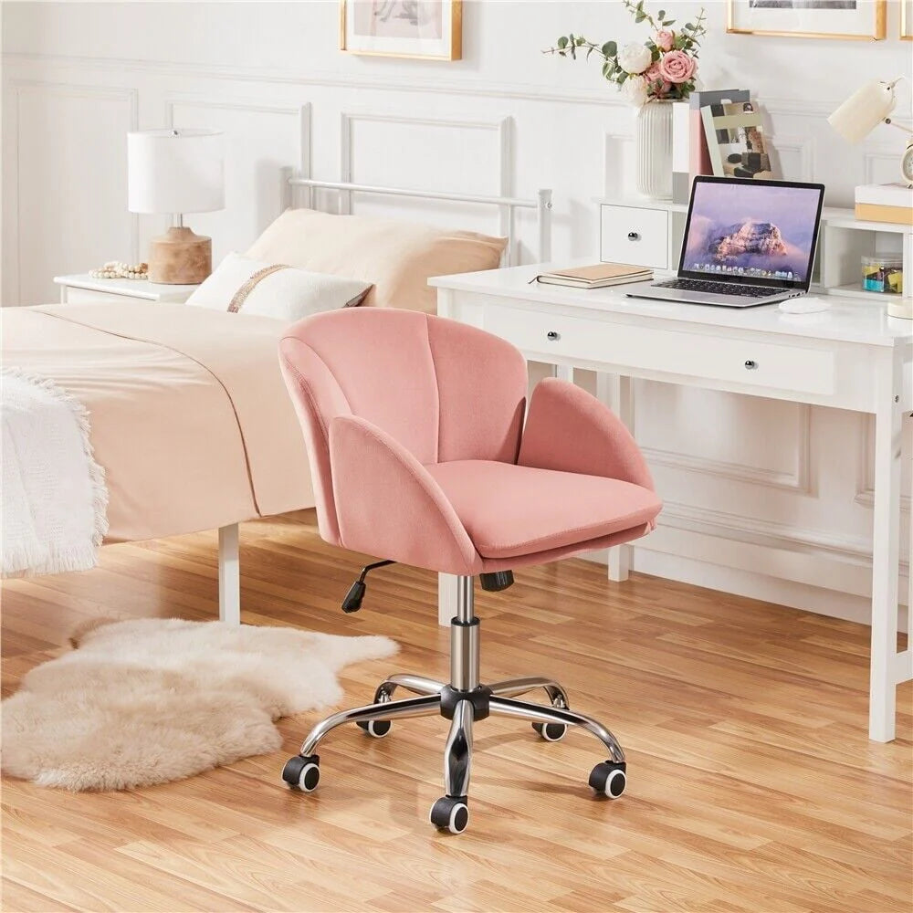 Velvet Desk Chair for Home Office, Makeup Vanity Chair with Armrests for Bedroom Modern - Product image 12
