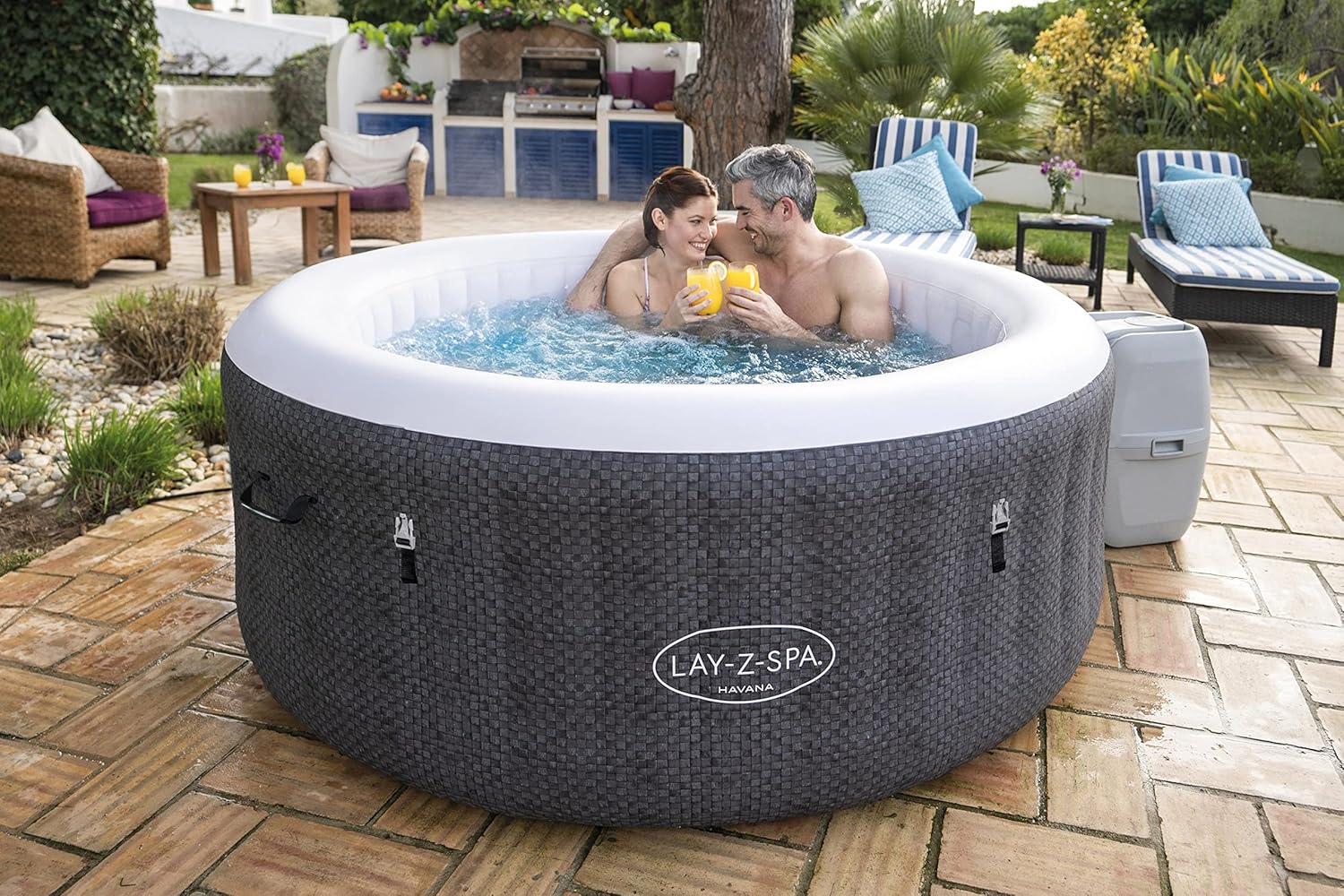 Lay-Z-Spa® Miami Airjet2 round inflatable spa - 4 people