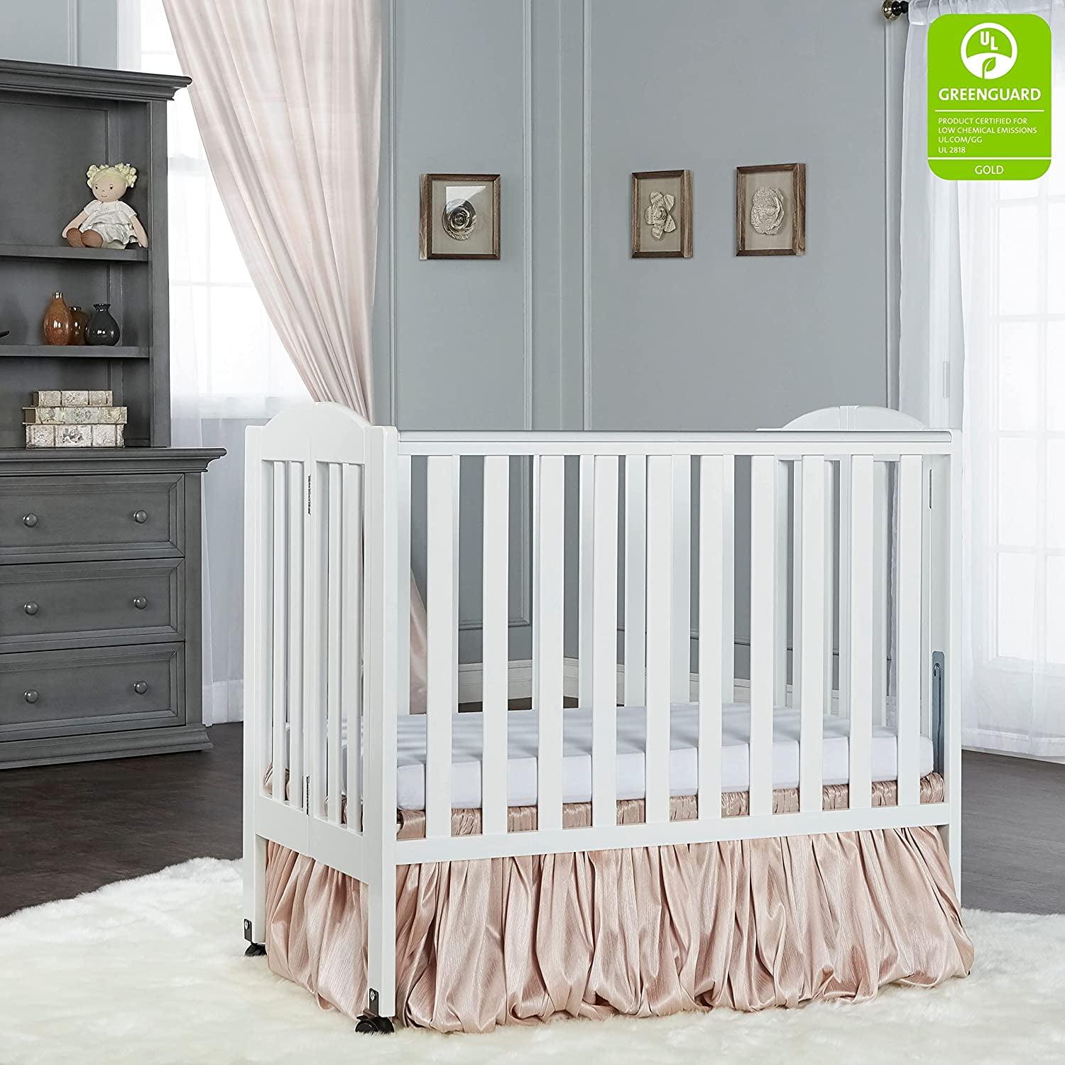 Dream on Me 2 - in - 1 Folding Portable Mini Crib in White. Mattress Pad Included - Product image 3
