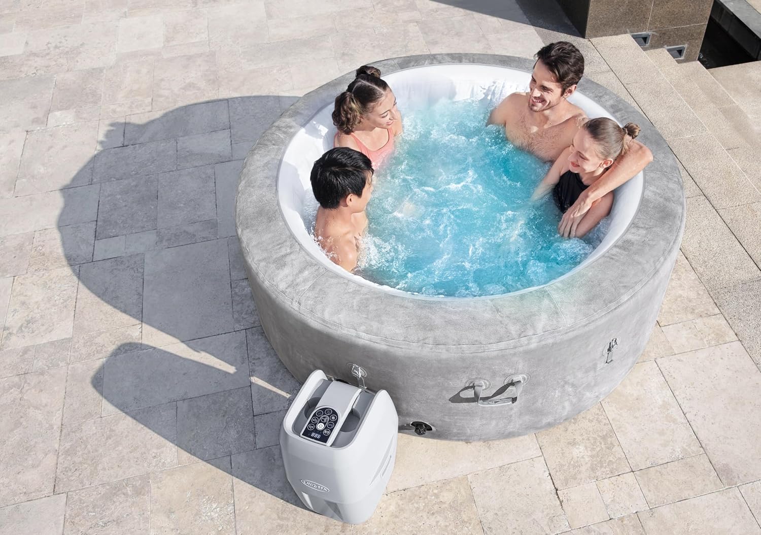 Lay-Z-Spa® Miami Airjet2 round inflatable spa - 4 people