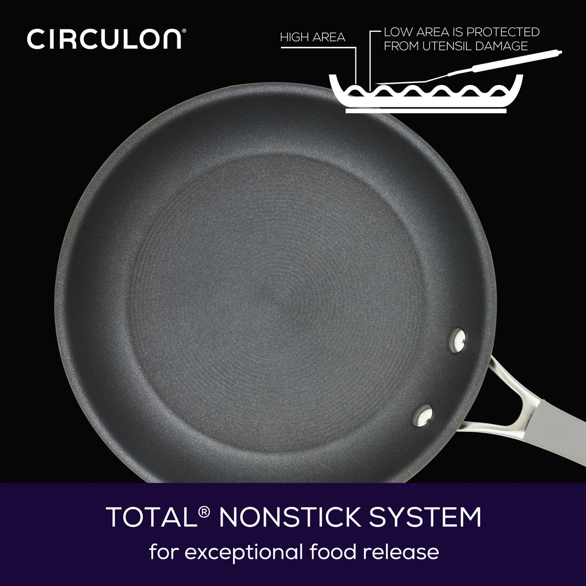Circulon Elementum Hard - Anodized Nonstick Cookware Set, 10 - Piece, Gray - Product image 4