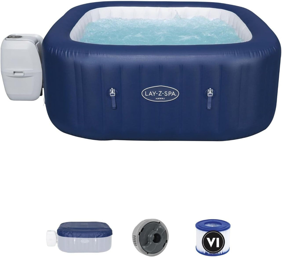 Lay-Z-Spa® Miami Airjet2 round inflatable spa - 4 people