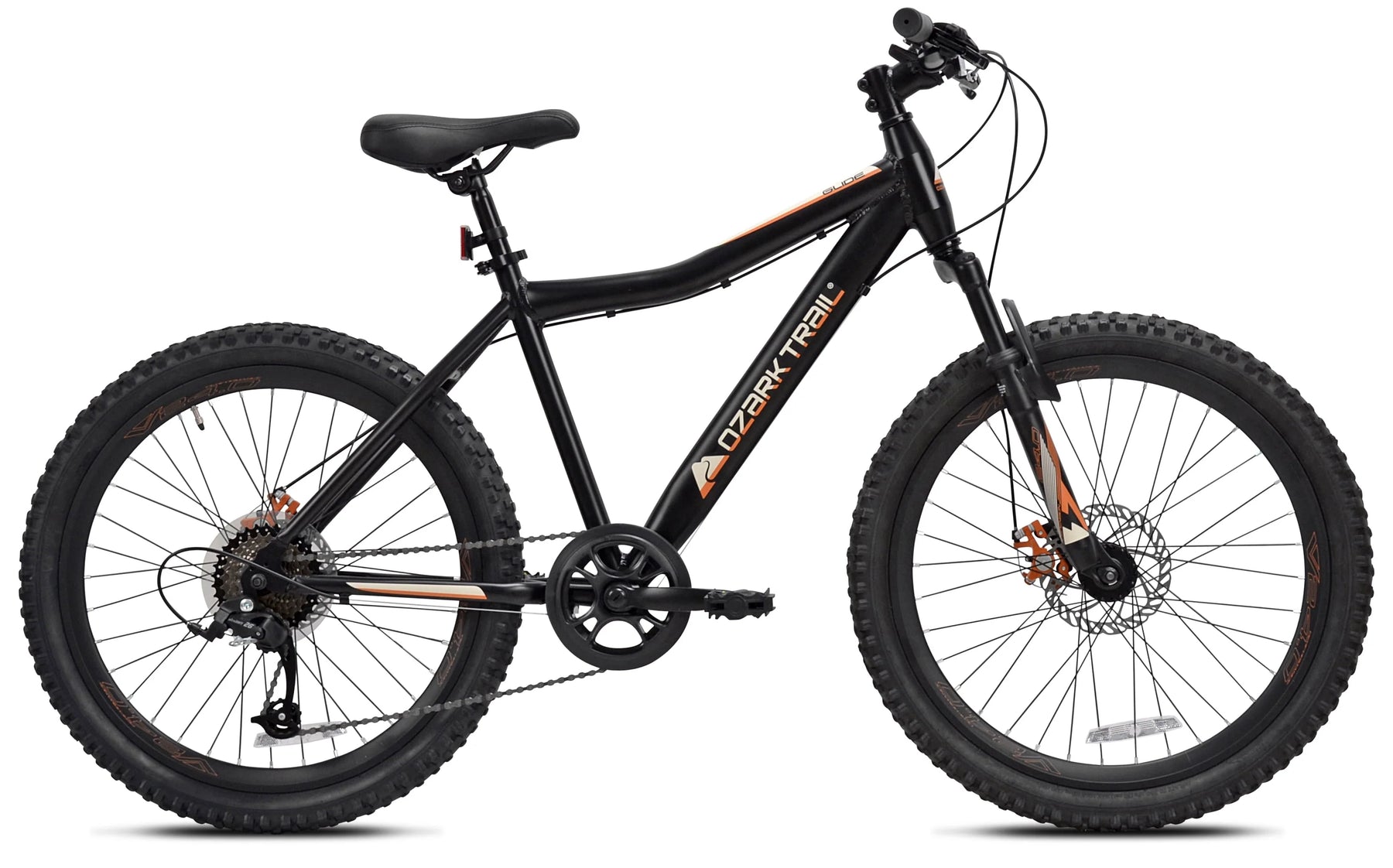 Ozark Trail 24" Glide Mountain Bike, 8 Speed, Black, Teen, Unisex - Product image 1
