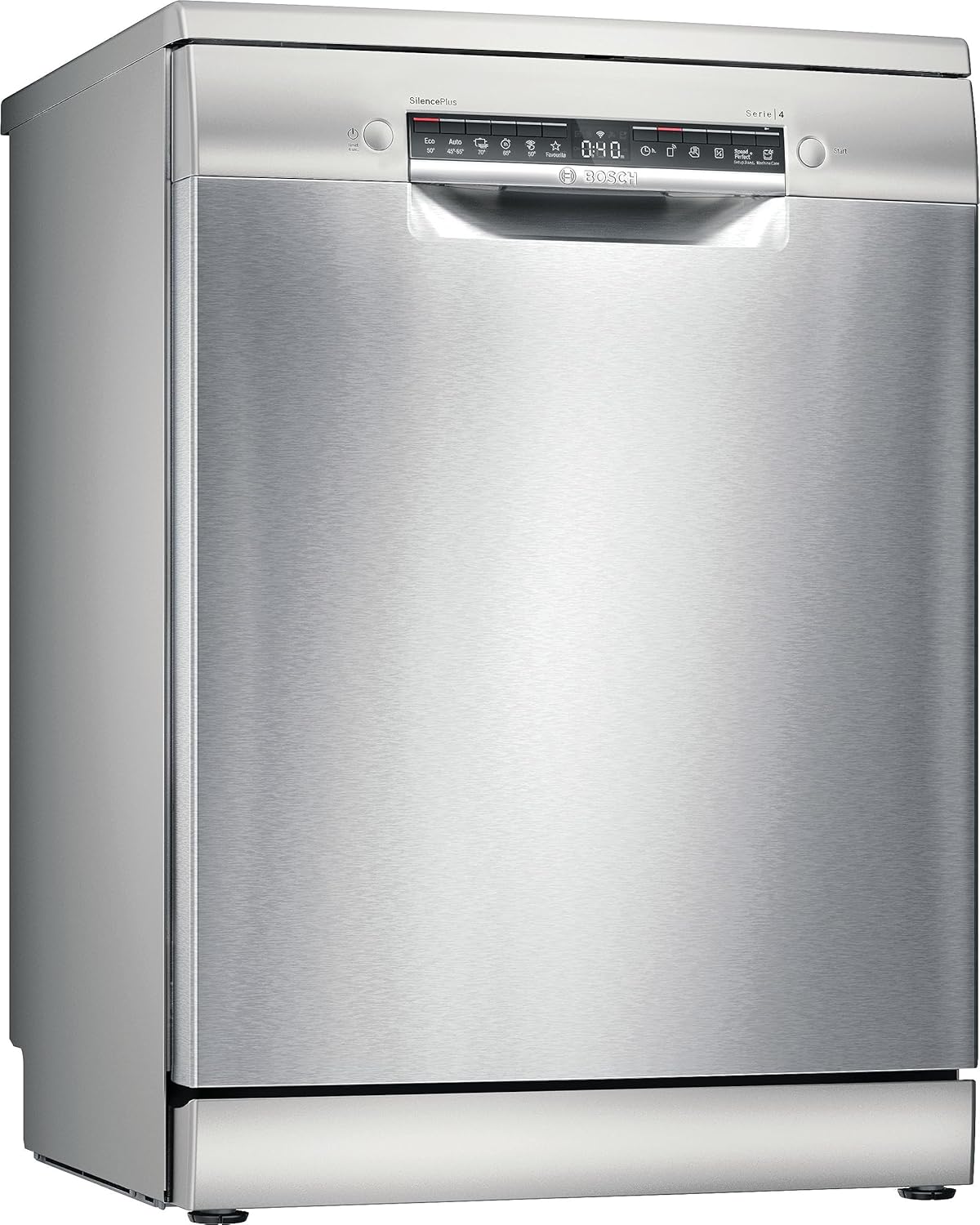 SMS4EMI01E - Series 4 - Freestanding dishwasher - 60 cm - 14 place settings - Silence Plus 42 dB - Stainless steel -