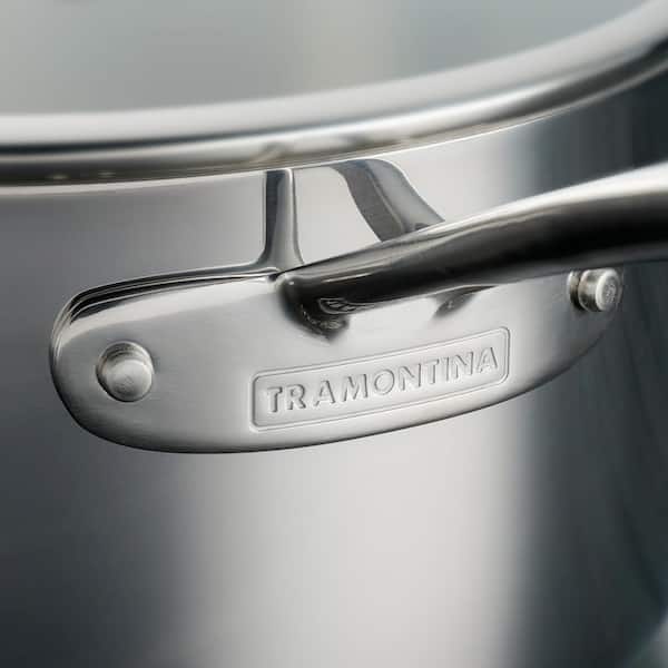14 Piece Tri-Ply Clad Stainless Steel Cookware Set with Glass Lids - Product image 4