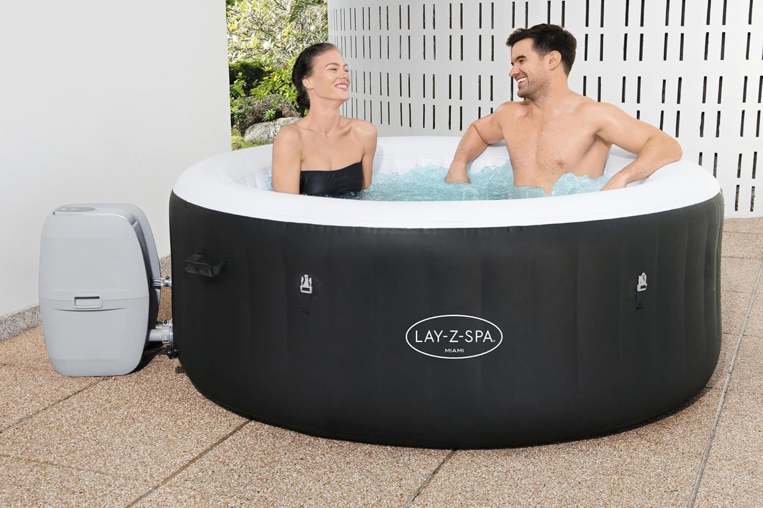 Lay-Z-Spa® Miami Airjet2 round inflatable spa - 4 people