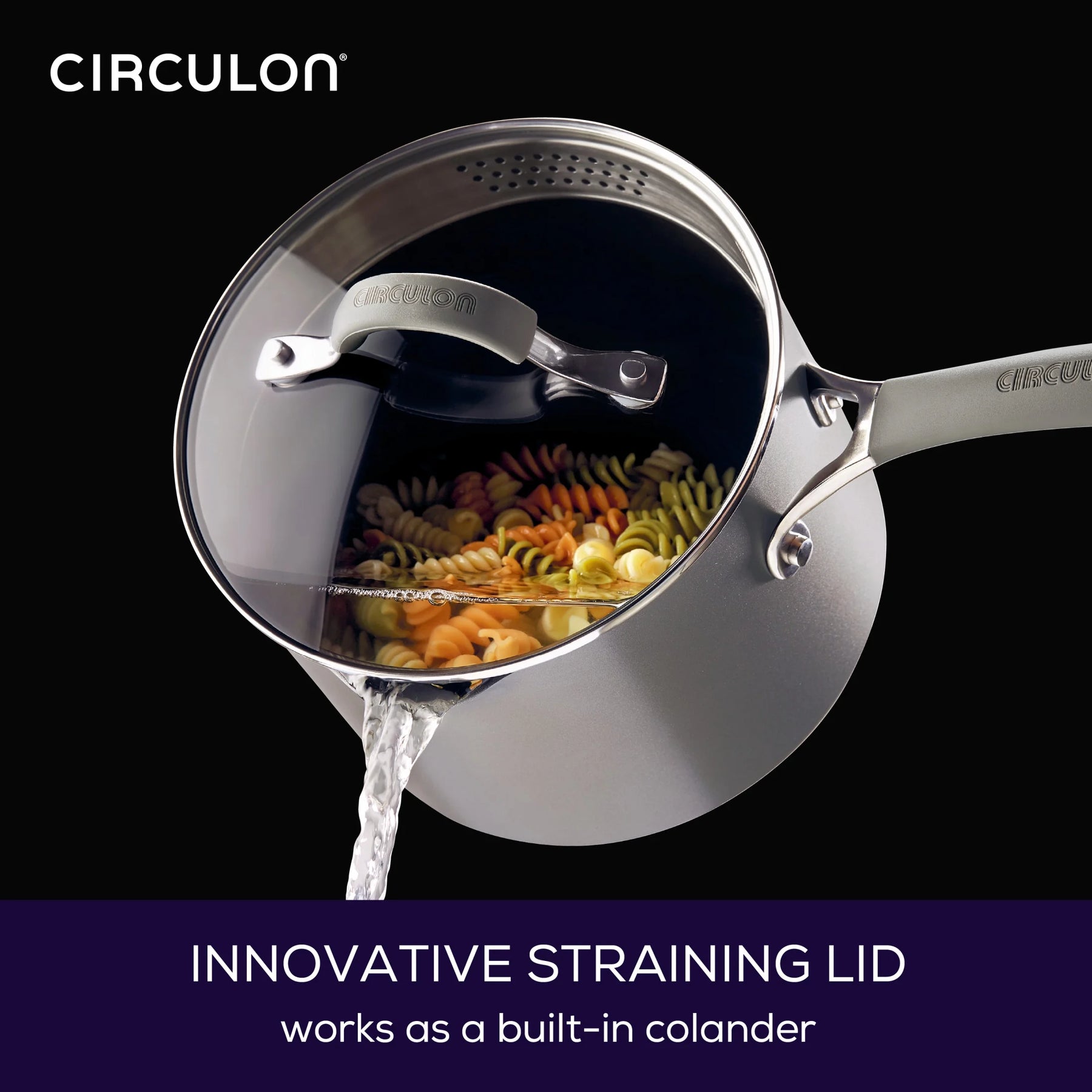Circulon Elementum Hard - Anodized Nonstick Cookware Set, 10 - Piece, Gray - Product image 3