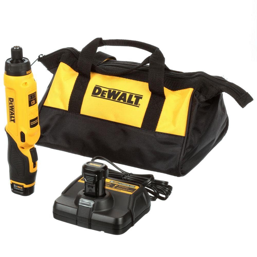 8V MAX Cordless Gyroscopic Screwdriver with Adjustable Handle. (2) 1.0Ah Batteries. Charger - Product image 1