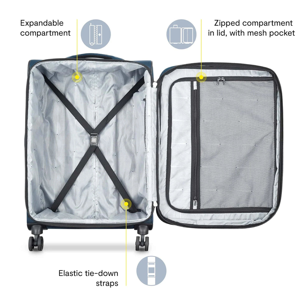 DELSEY PARIS Sky Max 2.0, 2 Piece Softside Luggage Set Includes 24" Checked Luggage and a Carry - Product image 3