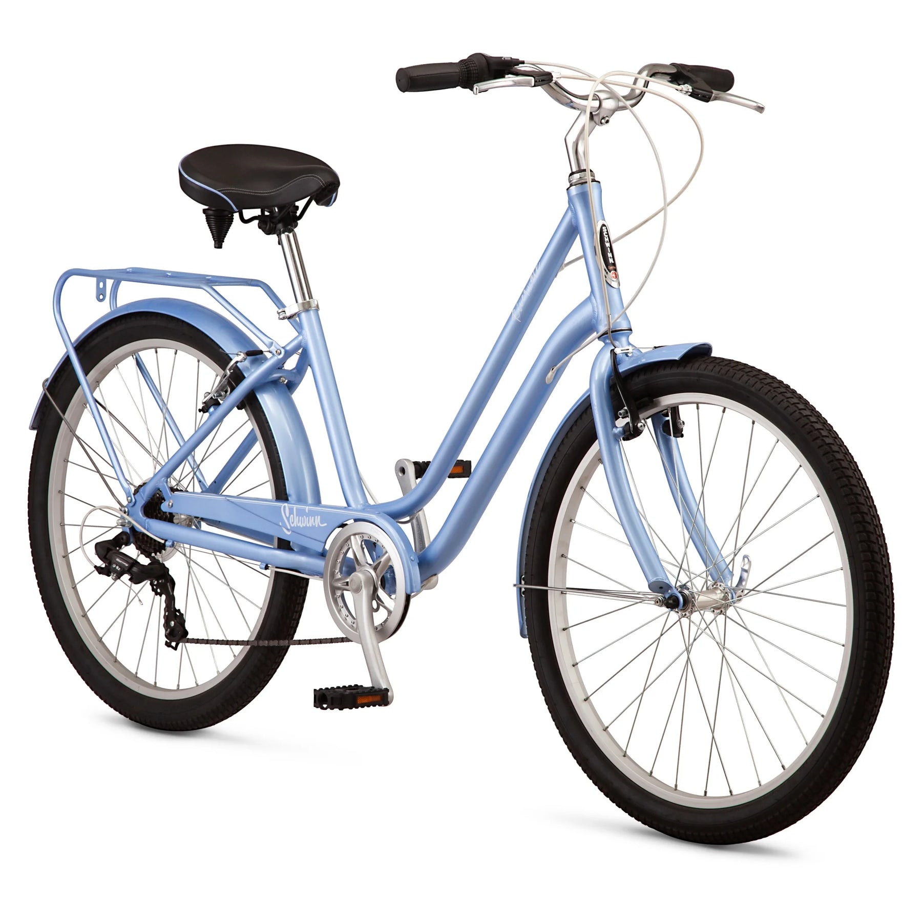 Schwinn Riverwalk Comfort Bike, 26 in Wheels, 7 Speed, Blue - Product image 6