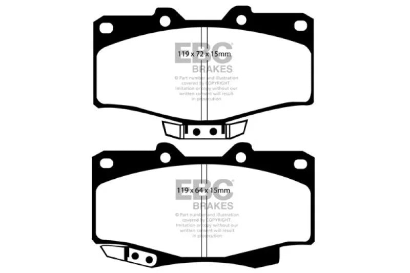 EBC - Front Greenstuff Pad PN DP6807