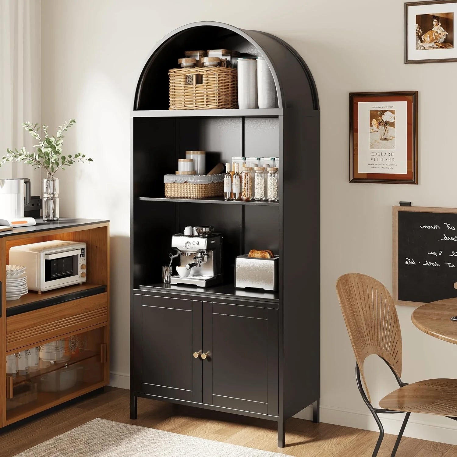 AECOJOY 73'' Arched Cabinet, Metal Kitchen Pantry with Adjustable Shelves - Product image 10
