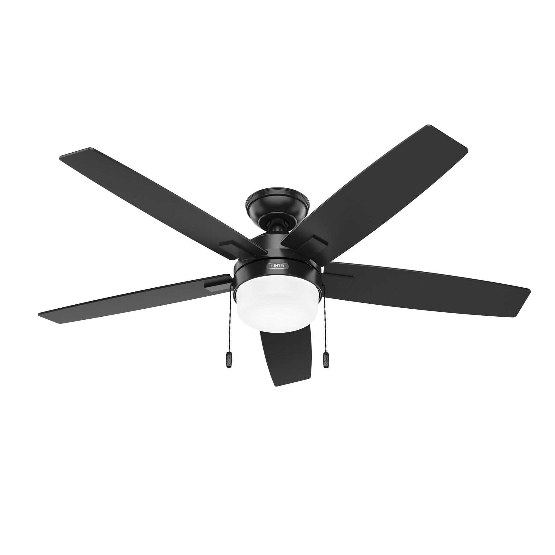 Hunter 52485 52 in. Anisten Matte Black Ceiling Fan with LED Light Kit & Pull Chain - Product image 1