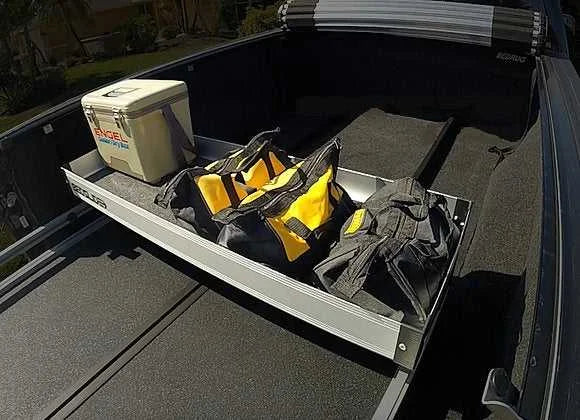 BSA-UK58 Bedslide Cargo Organizer Mounts Above Bedslide With a