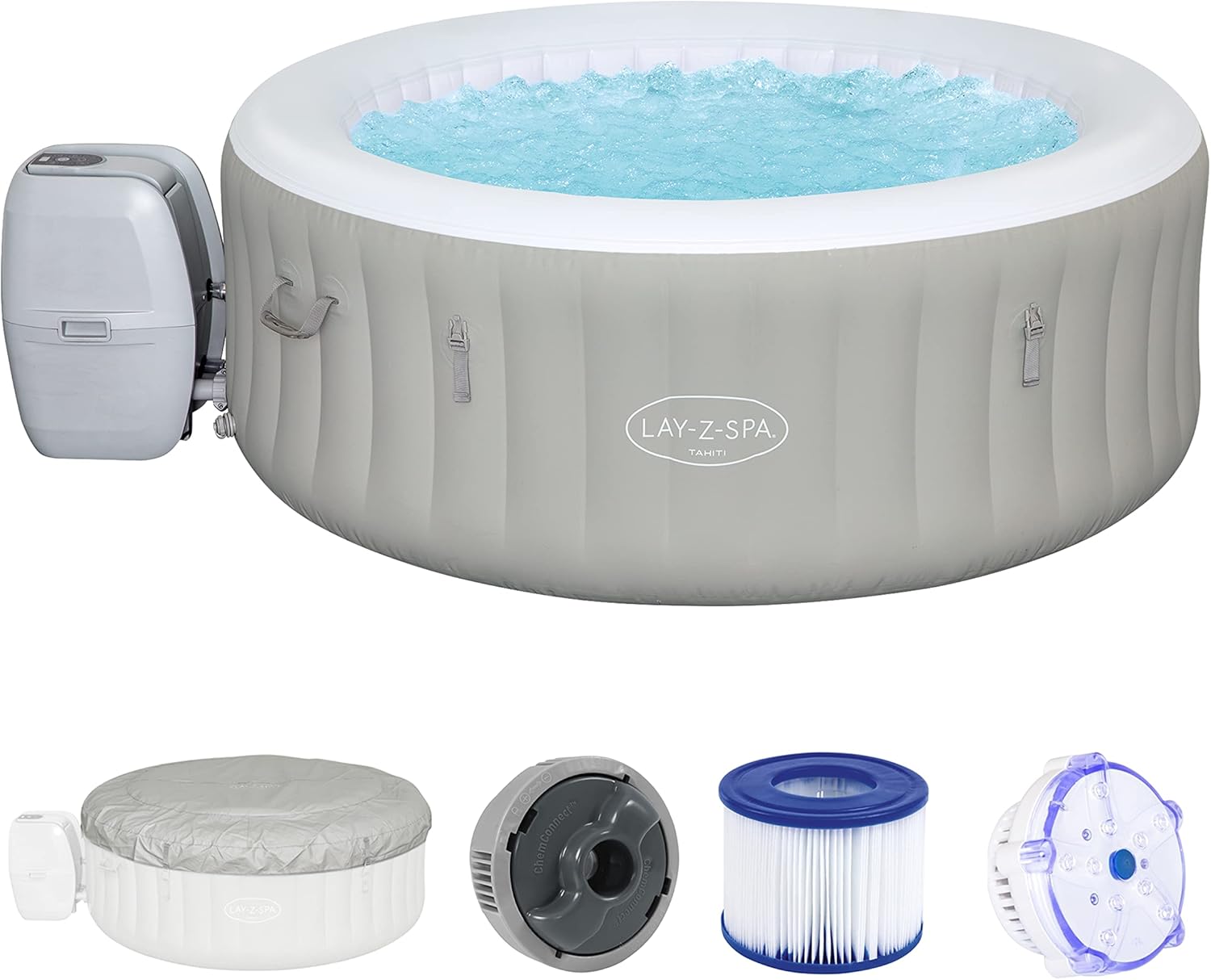 Lay-Z-Spa® Miami Airjet2 round inflatable spa - 4 people
