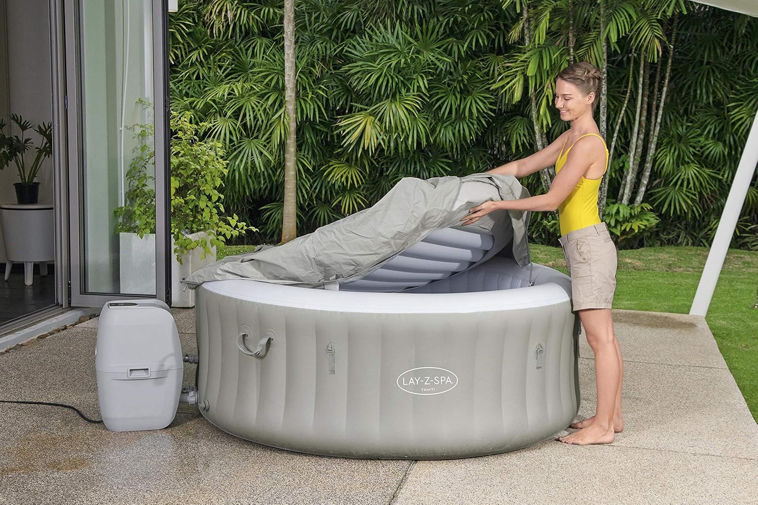 Lay-Z-Spa® Miami Airjet2 round inflatable spa - 4 people