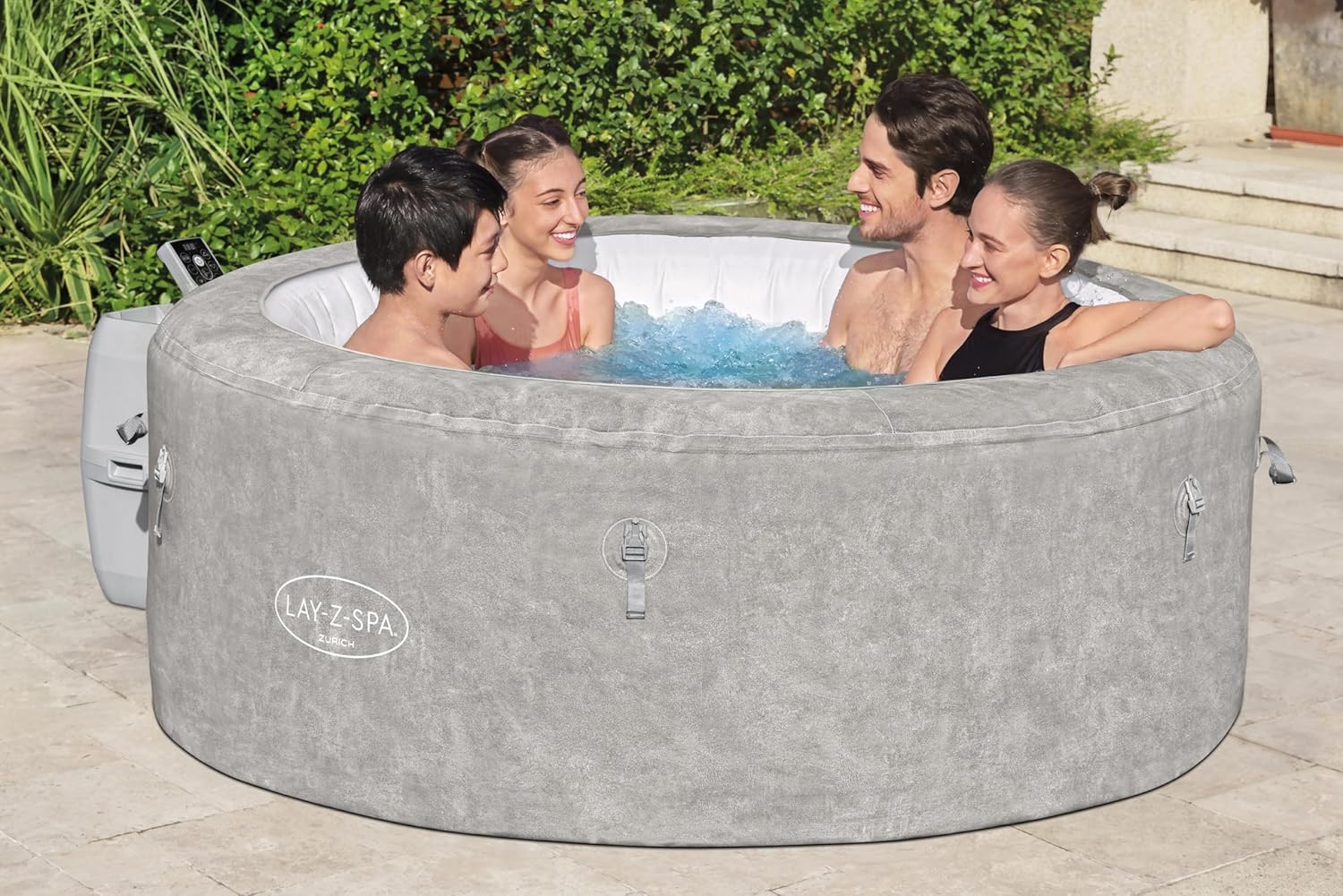 Lay-Z-Spa® Miami Airjet2 round inflatable spa - 4 people