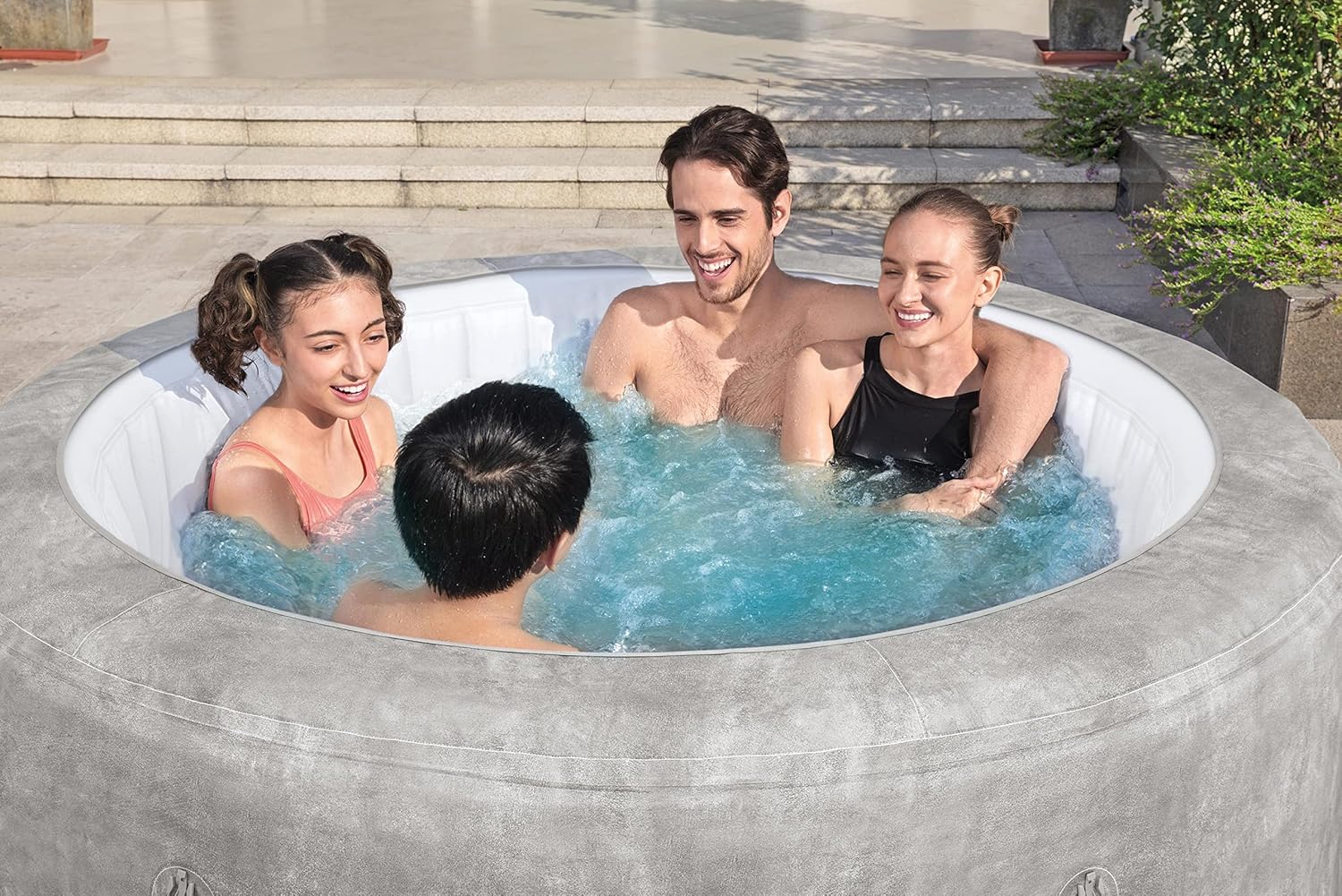 Lay-Z-Spa® Miami Airjet2 round inflatable spa - 4 people