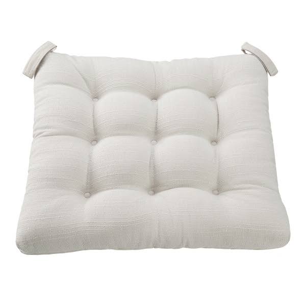 Mainstays Textured Chair Cushion, Silver, 1-Piece, 15.5 inch L x 16 inch W, Size - Product image 1